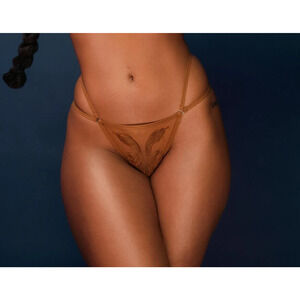 Thistle and Spire Panties 3X Liquid Gold Medusa Sheer Thong Snakes Cobra Revolve